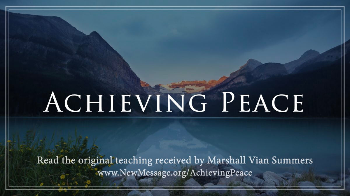 Achieving Peace